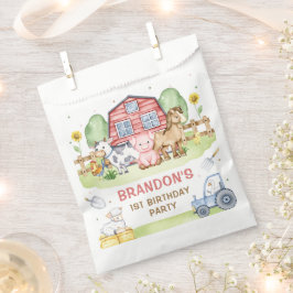 Sacolinha Primeiro aniversario De Animais Da Exploração De T