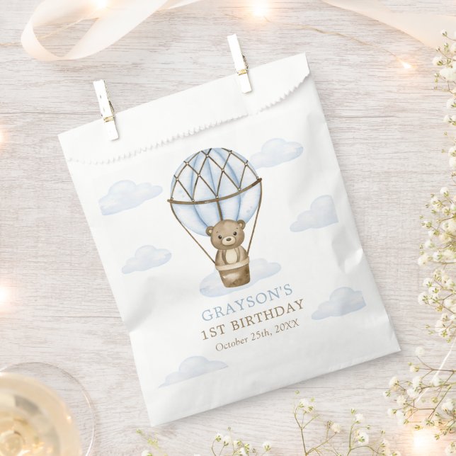 Sacolinha Primeiro aniversario de Balões de Ar Quente do Blu (Cortado)