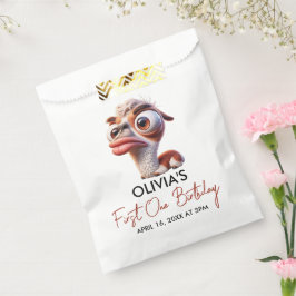 Sacolinha Primeiro aniversario de Caricatura Engraçado Llama