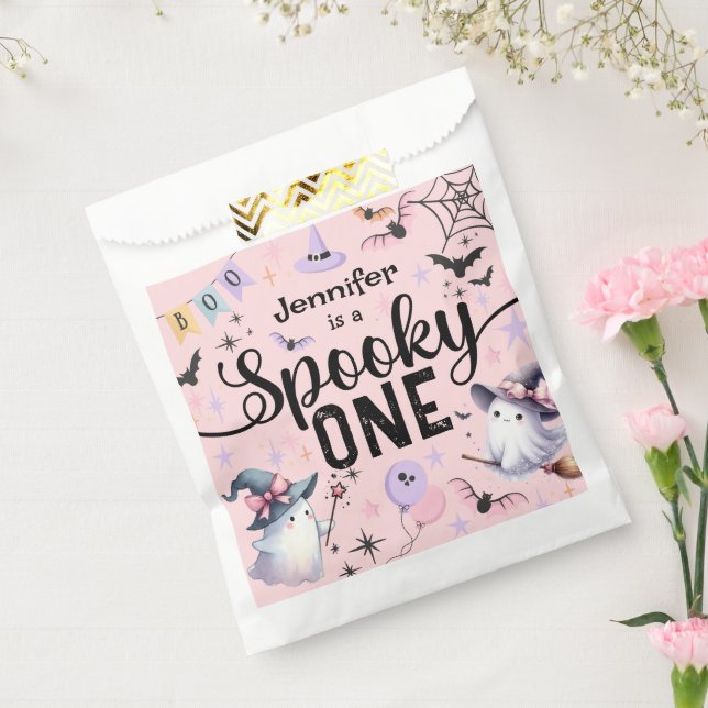 Sacolinha Primeiro aniversario de Dia das Bruxas de Fantasma (Selado)