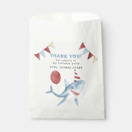 Sacolinha Primeiro aniversario De Tubarão Bebês Sob O Mar Ob