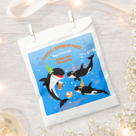 Sacolinha primeiro aniversario debaixo do mar, orca-baleia