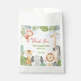 Sacolinha Primeiro aniversário Favor Bolsas com animais boni