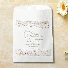 Sacolinha primeiro aniversario Nossa Pequena Flor Selvagem T