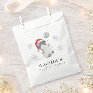 Sacolinha Primeiro aniversario Penguin Balloon