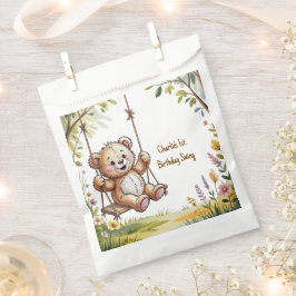 Sacolinha Primeiro Partido Swing de Aniversário do ursinho