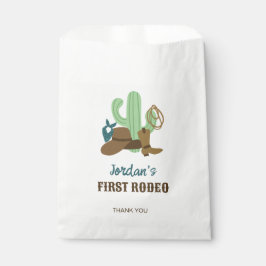 Sacolinha Primeiro Rodeo Aniversário 1 rua Cowboy Ocidental