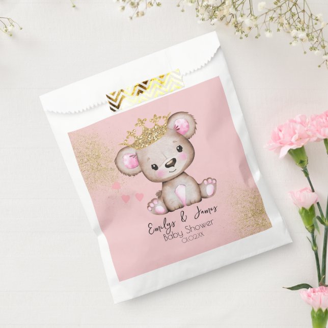 Sacolinha Princesa de Chuva de Bebê Rosa Brilhante (Selado)