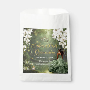 Sacolinha Princesa Morena e Sábio Sapo Verde Quinceanera 16