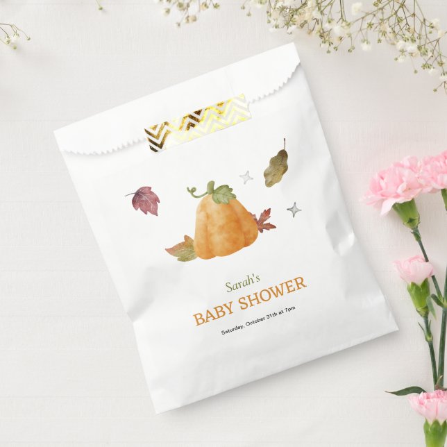 Sacolinha Pumpkin Caiu Papel para Bebê Caiado (Selado)