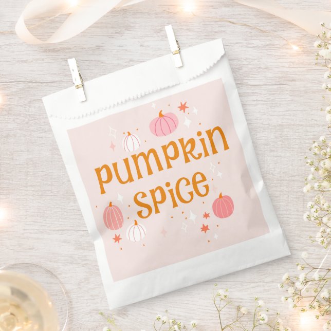 Sacolinha Pumpkin Spice Pink Halloween (Cortado)