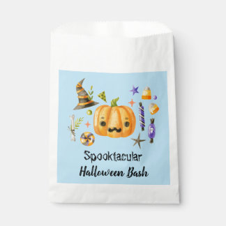 Sacolinha Pumpkin Spooktacular Festa de Halloween Bash Azul