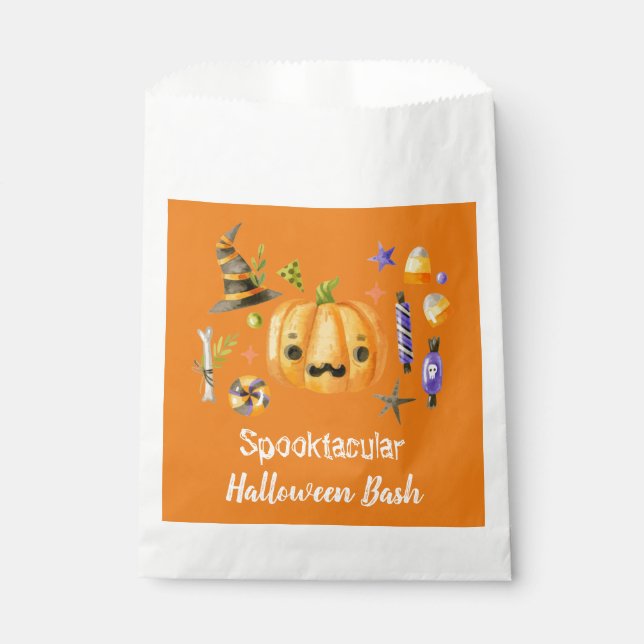 Sacolinha Pumpkin Spooktacular Festa de Halloween Bash Laran (Frente)