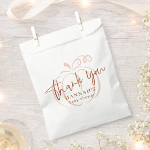 Sacolinha Pumpkin Terracotta Bohemian Earthy Chá de fraldas