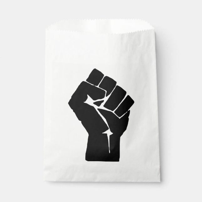 Sacolinha Punho Negro Levantado - Protesto de Resistência (Frente)
