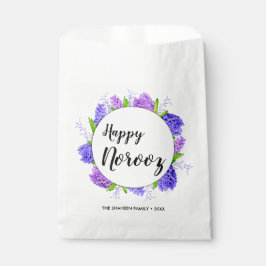 Sacolinha Purple Hyacinth Wreath Happy Noroz Ano Novo