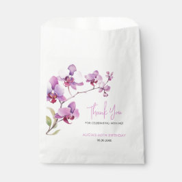 Sacolinha Purple Orchid Flower Blossom Birthday