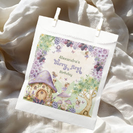 Sacolinha Púrpura Berry Primeiro Aniversário da Fada