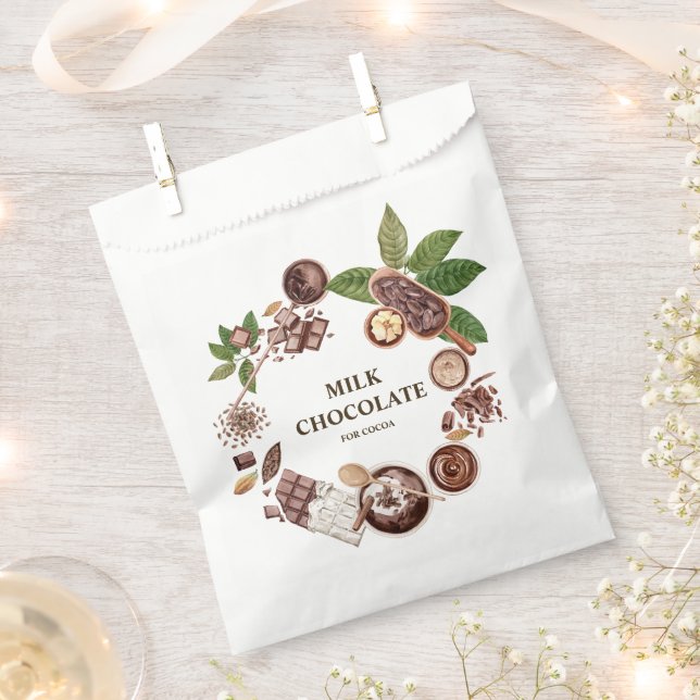 Sacolinha Quadro de Buquê de Chocolate (Cortado)