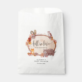 Sacolinha Queda de animais da floresta apaixonados, Chá de f