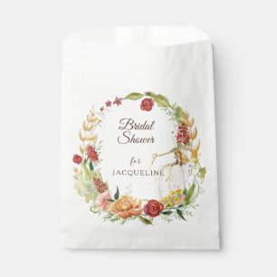 Sacolinha Queda Floral Burgundy Chá de panela F