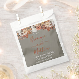 Sacolinha Queda Floral na Cinza Favor Bag