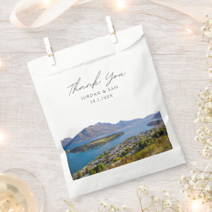 Sacolinha Queenstown Wedding Favor Obrigado