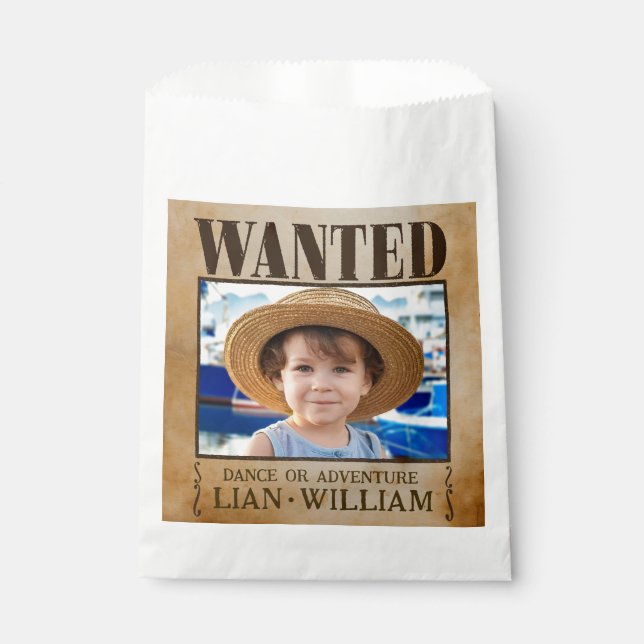 Sacolinha QUERIDO! Pirata Bolsas de presentes de festa de an (Frente)