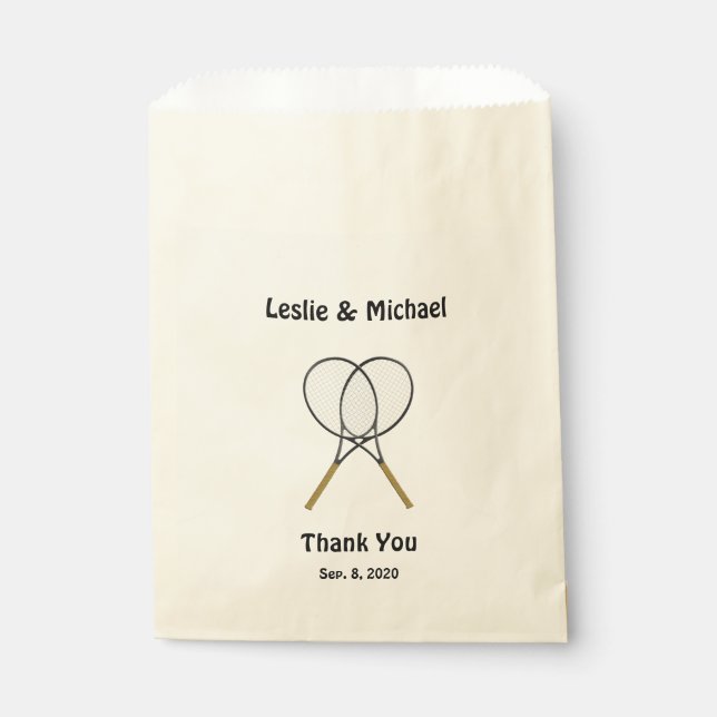 Sacolinha Rackets de tênis personalizados (Frente)
