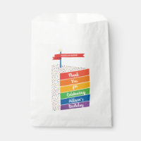 Rainbow Cake Happy Birthday Personalizado