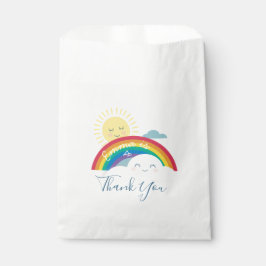 Sacolinha Rainbow Cloud e Sun Birthday Favor Bag