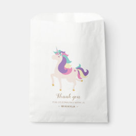 Sacolinha Rainbow Unicorn Magia Birthday Garota Bonita