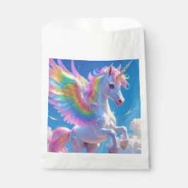 Sacolinha Rainbow Winged Prancing Unicorn