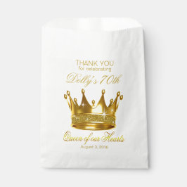 Sacolinha Rainha brilhante da nossa Coração 70 Coração Coraç