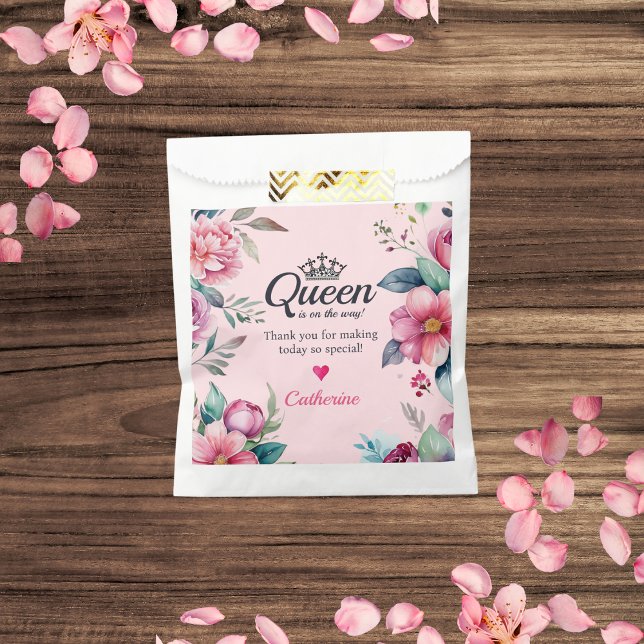 Sacolinha Rainha dos Corações - Chá de fraldas Rosa (Criador carregado)