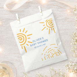 Sacolinha Raio Retroativo Moderno Do Chá de fraldas Sol