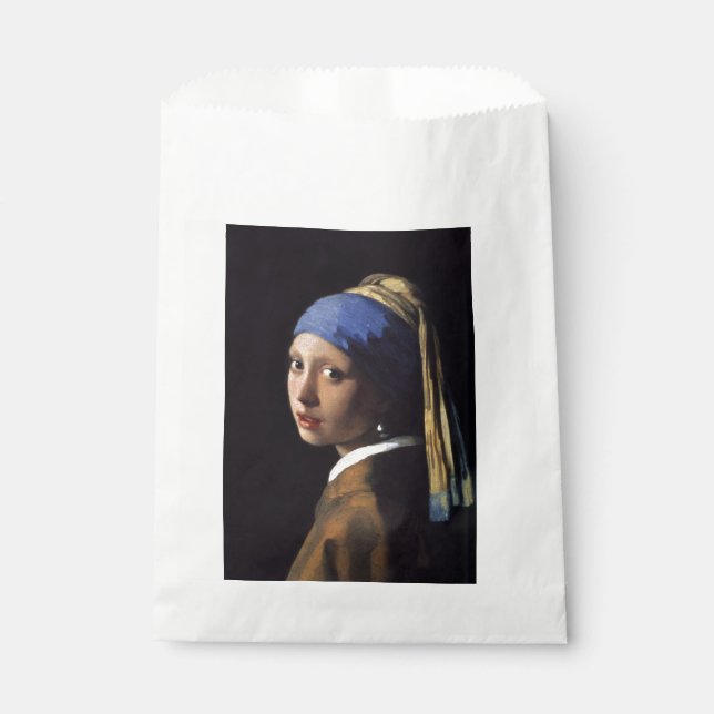 Sacolinha Rapariga com pérolas a ouvir por Johannes Vermeer (Frente)