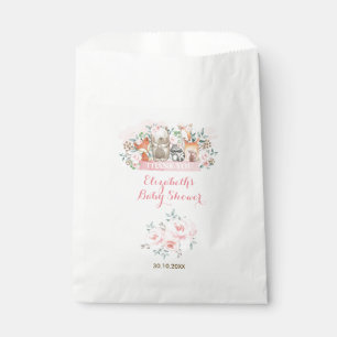 Sacolinha Raparigas Animais da Floresta Rosa Festa de aniver