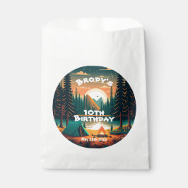 Sacolinha Rapazes acampando a Festa de aniversário Adventure