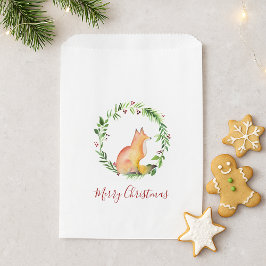 Sacolinha Raposa de Aquarela de Natal Doces