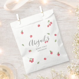 Sacolinha Raspberry Sweet Berry Primeira Festa de aniversári