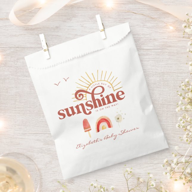 Sacolinha Ray of Sunshine | Chá de fraldas Boho (Cortado)