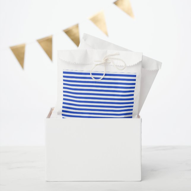 Sacolinha Real Blue Combination Stripes por Shirley Taylor (Festa)