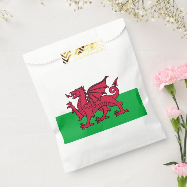 Sacolinha Red Dragon Celtic Flag & Welsh (Selado)