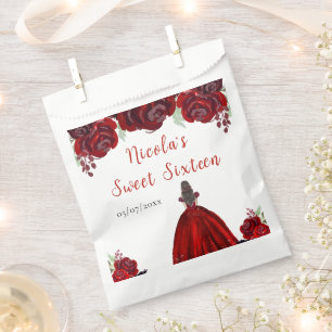 Sacolinha Red Floral Sweet, Princesa do Cabelo Castanho, Dez