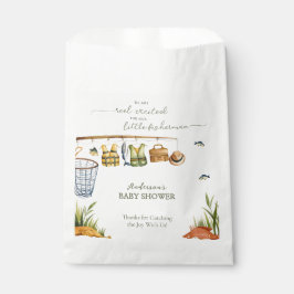 Sacolinha Reel Excited Little Fisherman Rustic Baby Shower