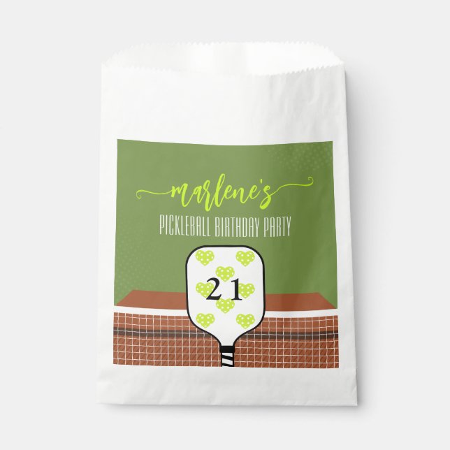 Sacolinha Remo de Pickleball Elegante Foto Dink Festa de Ani (Frente)