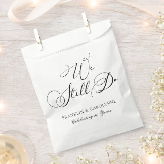 Sacolinha Renovação de Vow do Aniversário Elegante Moderno