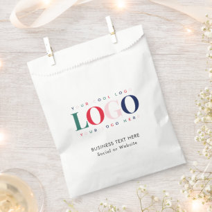 Sacolinha Retângulo Business Logotipo da empresa Texto Bag P