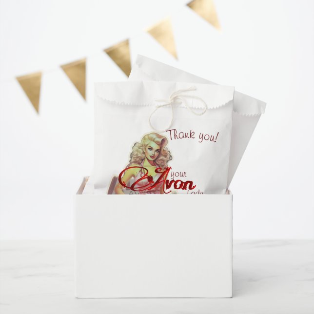 Sacolinha Retro Avon Obrigado (Festa)